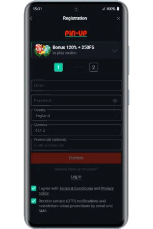 Create a username and password